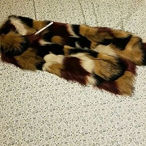 EXPRESS faux fur stole scarf